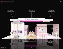 40x50 Île booth design by Pro-X Exhibits